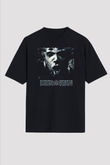 Dimmu Borgir Baskılı Unisex Siyah Oversize Tişört - Tshirt