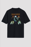 Dimmu Borgir Baskılı Unisex Siyah Oversize Tişört - Tshirt
