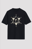 Dimmu Borgir Baskılı Unisex Siyah Oversize Tişört - Tshirt
