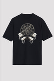 Dimmu Borgir Baskılı Unisex Siyah Oversize Tişört - Tshirt
