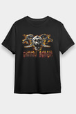 Dimmu Borgir Baskılı Unisex Siyah Tişört - Tshirt