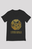 Dimmu Borgir Baskılı Unisex Siyah V Yaka Tişört - Tshirt