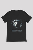Dimmu Borgir Baskılı Unisex Siyah V Yaka Tişört - Tshirt