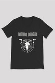 Dimmu Borgir Baskılı Unisex Siyah V Yaka Tişört - Tshirt
