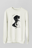 Dinosaur Jr Baskılı Beyaz Unisex Sweatshirt