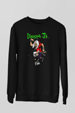 Dinosaur Jr Baskılı Unisex Siyah Sweatshirt