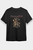 Dinosaur Jr Baskılı Unisex Siyah Tişört - Tshirt