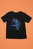 Dinozor Siyah Unisex Çocuk Tişört