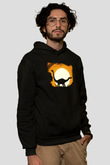 Dinozor Siyah Unisex Hoodie