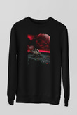 Dinozor Siyah Unisex Sweatshirt