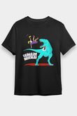 Dinozor Siyah Unisex Tişört T-Shirt - TişörtFabrikası