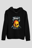 Dio Baskılı Unisex Siyah Hoodie