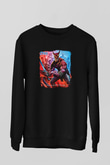 Dio Baskılı Unisex Siyah Sweatshirt
