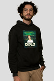 Diplo Siyah Unisex Kapüşonlu Sweatshirt