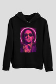 Diplo Siyah Unisex Kapüşonlu Sweatshirt