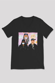 Diplo Siyah Unisex V Yaka Tişört