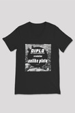 Diplo Siyah Unisex V Yaka Tişört