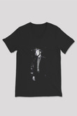 Diplo Siyah Unisex V Yaka Tişört