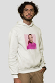 DiploBaskılı Beyaz Hoodie
