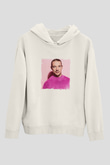DiploBaskılı Beyaz Hoodie
