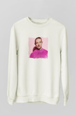 DiploBaskılı Beyaz Sweatshirt