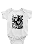 Dir En Grey Baskılı Beyaz Unisex Bebek Body - Zıbın
