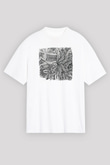 Dir En Grey Baskılı Unisex Beyaz Oversize Tişört