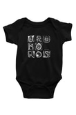 Dir En Grey Baskılı Unisex Siyah Bebek Body - Zıbın