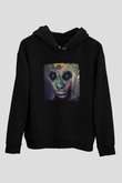 Dir En Grey Baskılı Unisex Siyah Hoodie