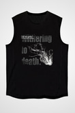 Dir En Grey Baskılı Unisex Siyah Kolsuz Tişört
