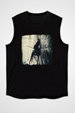 Dir En Grey Baskılı Unisex Siyah Kolsuz Tişört