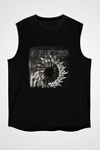 Dir En Grey Baskılı Unisex Siyah Kolsuz Tişört
