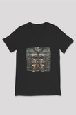 Dir En Grey Baskılı Unisex Siyah V Yaka Tişört