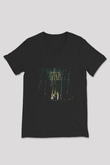 Dir En Grey Baskılı Unisex Siyah V Yaka Tişört