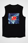 Dire Straits Baskılı Unisex Siyah Kolsuz Tişört