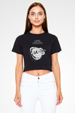 Dire Straits Siyah  Crop Top Tişört