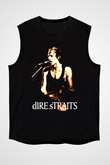 Dire Straits Siyah Unisex Kolsuz Tişört