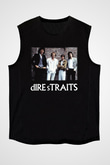 Dire Straits Siyah Unisex Kolsuz Tişört