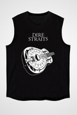 Dire Straits Siyah Unisex Kolsuz Tişört
