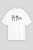 Diş hekimi Beyaz Unisex Oversize Tişört T-Shirt