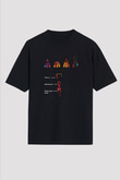 Diş İmplantları Baskılı Unisex Oversize Tişört - Tshirt