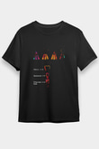 Diş İmplantları Baskılı Unisex Siyah Tişört - Tshirt