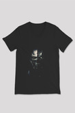 Dishonored 2 Siyah Unisex V Yaka Tişört