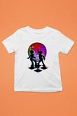Disko Beyaz Unisex Çocuk Tişört