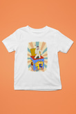 Disko Beyaz Unisex Çocuk Tişört