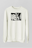 Disko Beyaz Unisex Sweatshirt