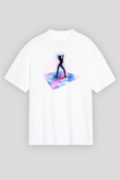 Disko Beyaz Unisex Tişört T-Shirt - TişörtFabrikası