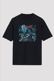 Dismember Baskılı Unisex Siyah Oversize Tişört