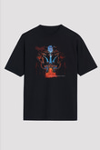 Dismember Baskılı Unisex Siyah Oversize Tişört