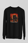 Dismember Baskılı Unisex Siyah Sweatshirt
